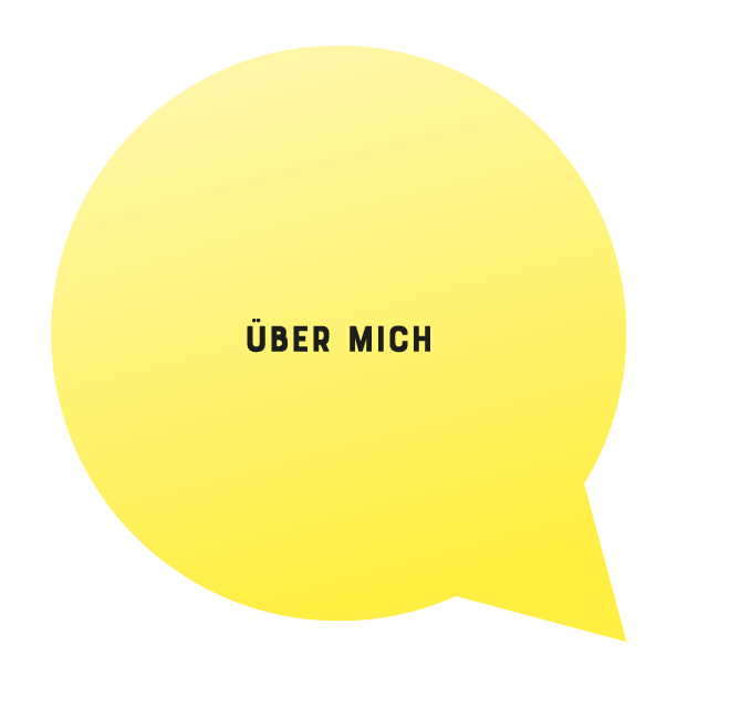 Sprechblase Über mich